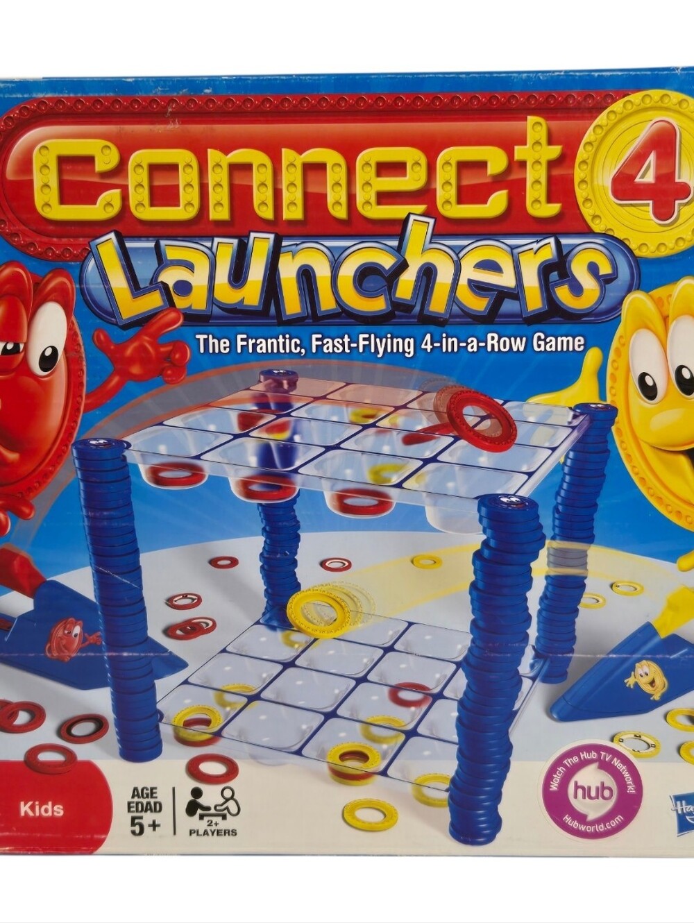 Connect Four 4 Launchers Game 2009 Hasbro **COMPLETE**